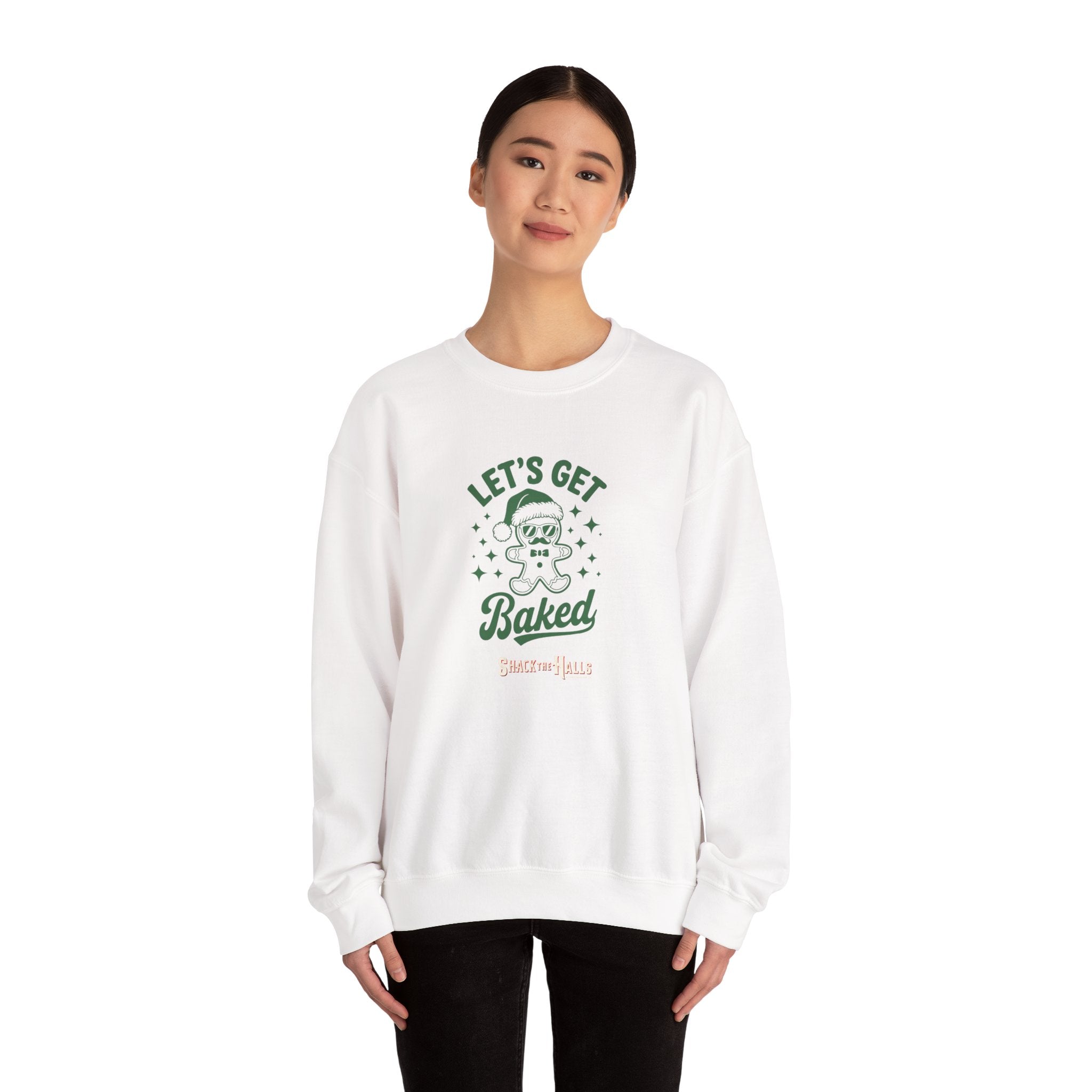 Let's Get Baked - Cozy Gift for Bakers, Christmas, Cooking Enthusiasts, Holiday Apparel, Cute Sweatshirt