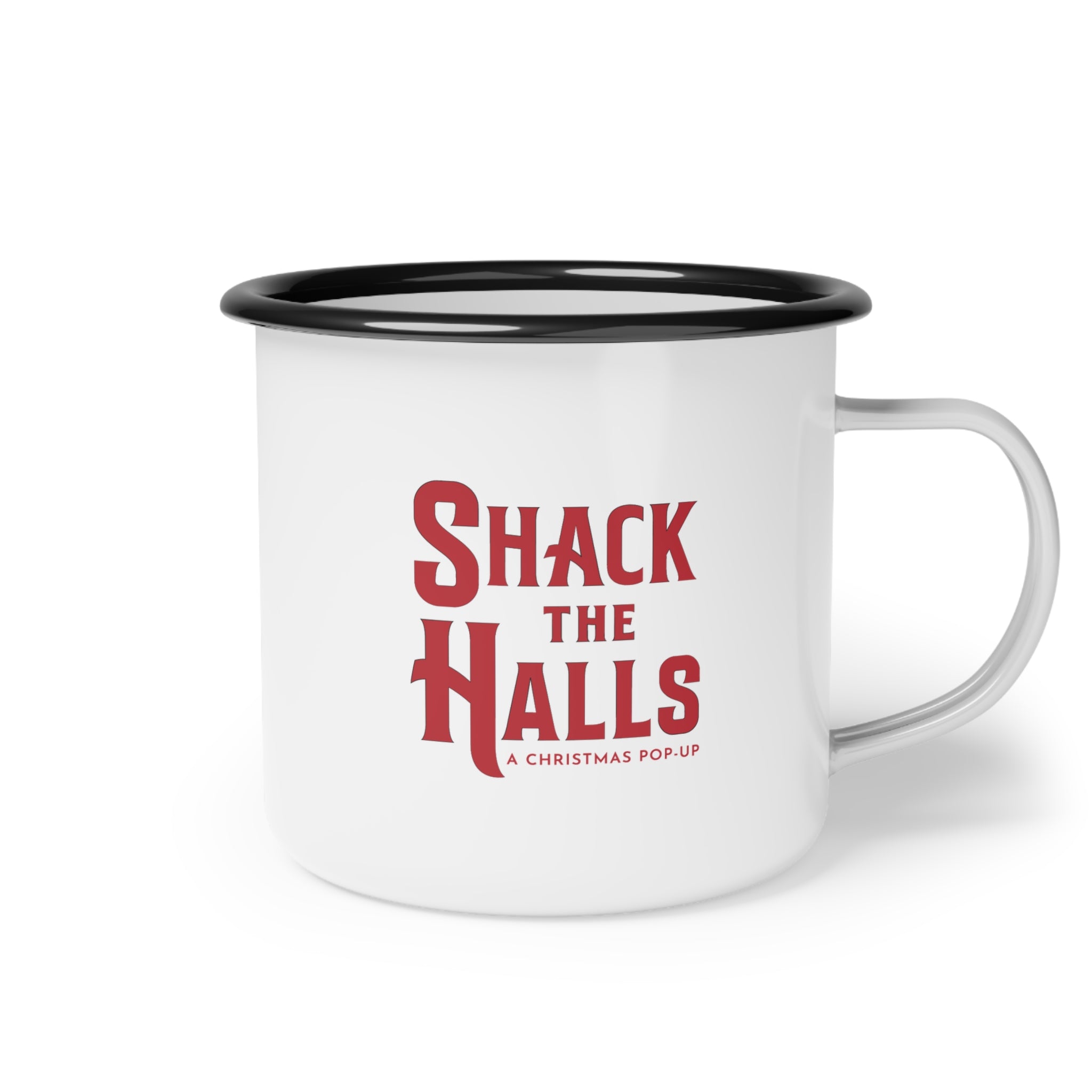 I Put Out For Santa Enamel Camp Cup