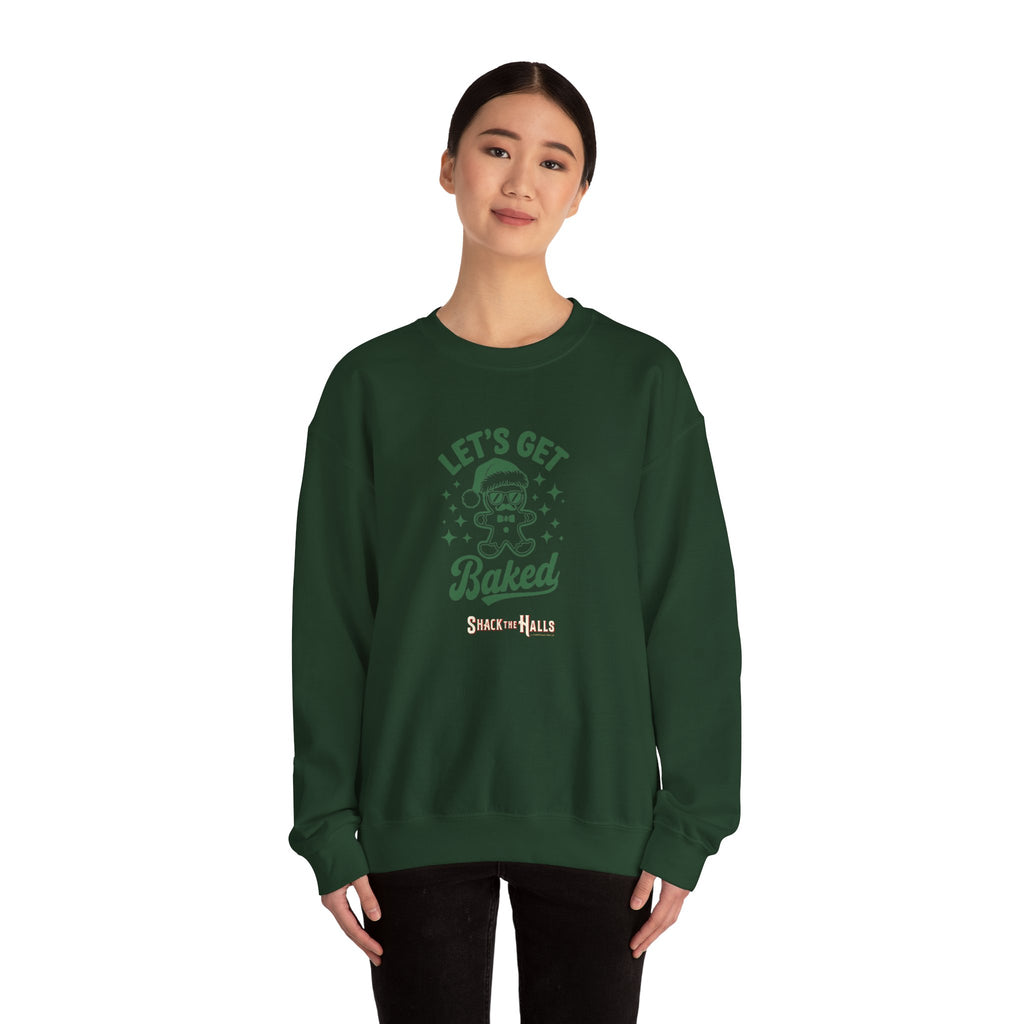 Let's Get Baked - Cozy Gift for Bakers, Christmas, Cooking Enthusiasts, Holiday Apparel, Cute Sweatshirt