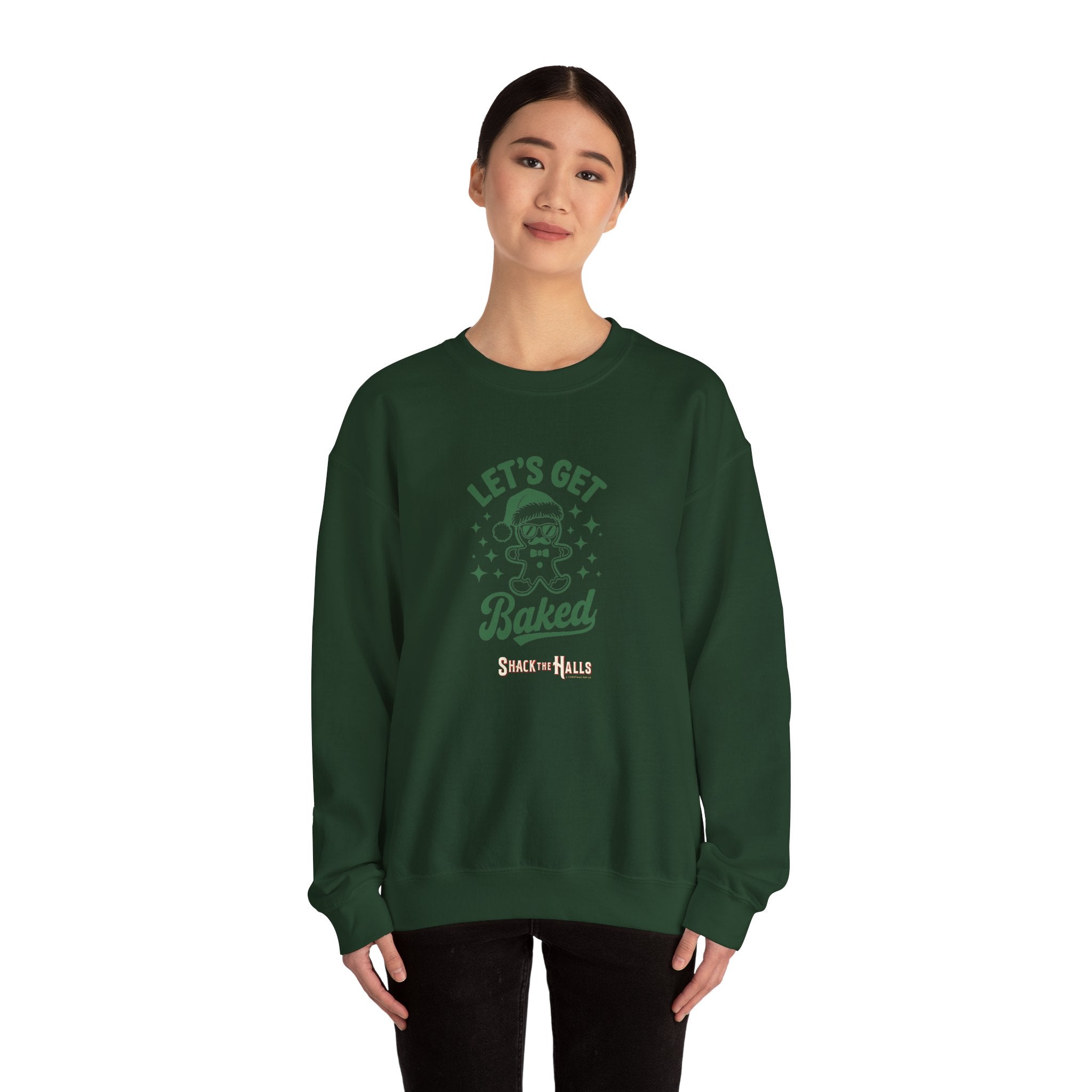 Let's Get Baked - Cozy Gift for Bakers, Christmas, Cooking Enthusiasts, Holiday Apparel, Cute Sweatshirt