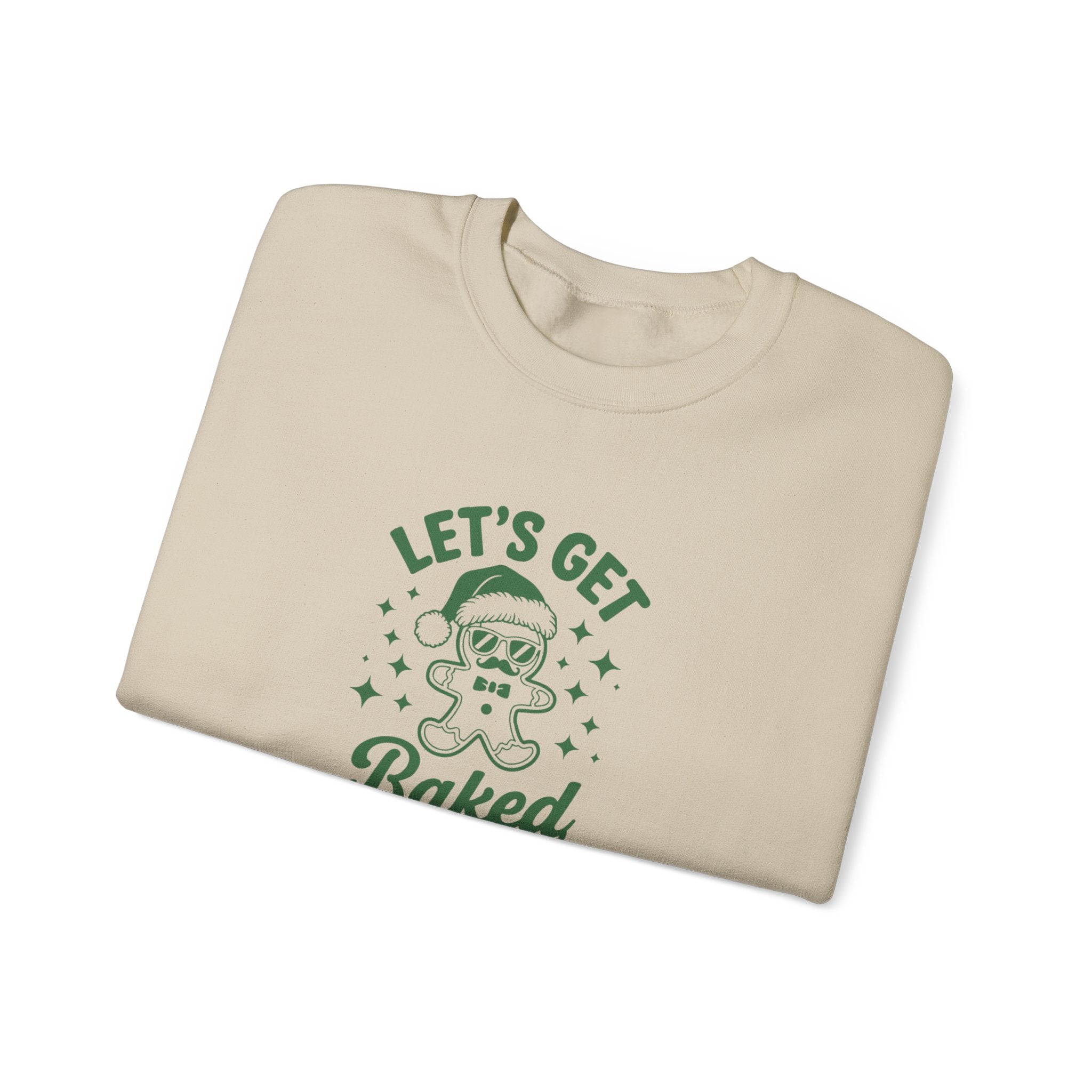 Let's Get Baked - Cozy Gift for Bakers, Christmas, Cooking Enthusiasts, Holiday Apparel, Cute Sweatshirt