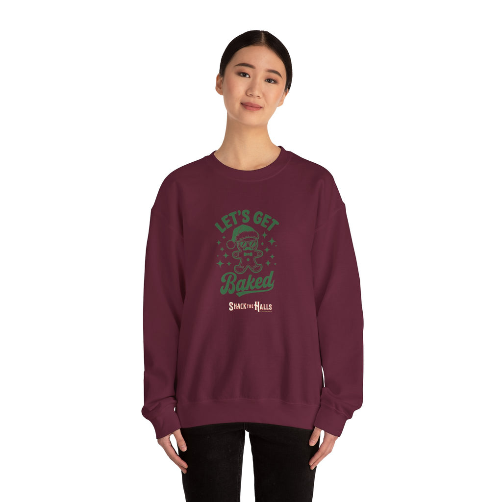 Let's Get Baked - Cozy Gift for Bakers, Christmas, Cooking Enthusiasts, Holiday Apparel, Cute Sweatshirt