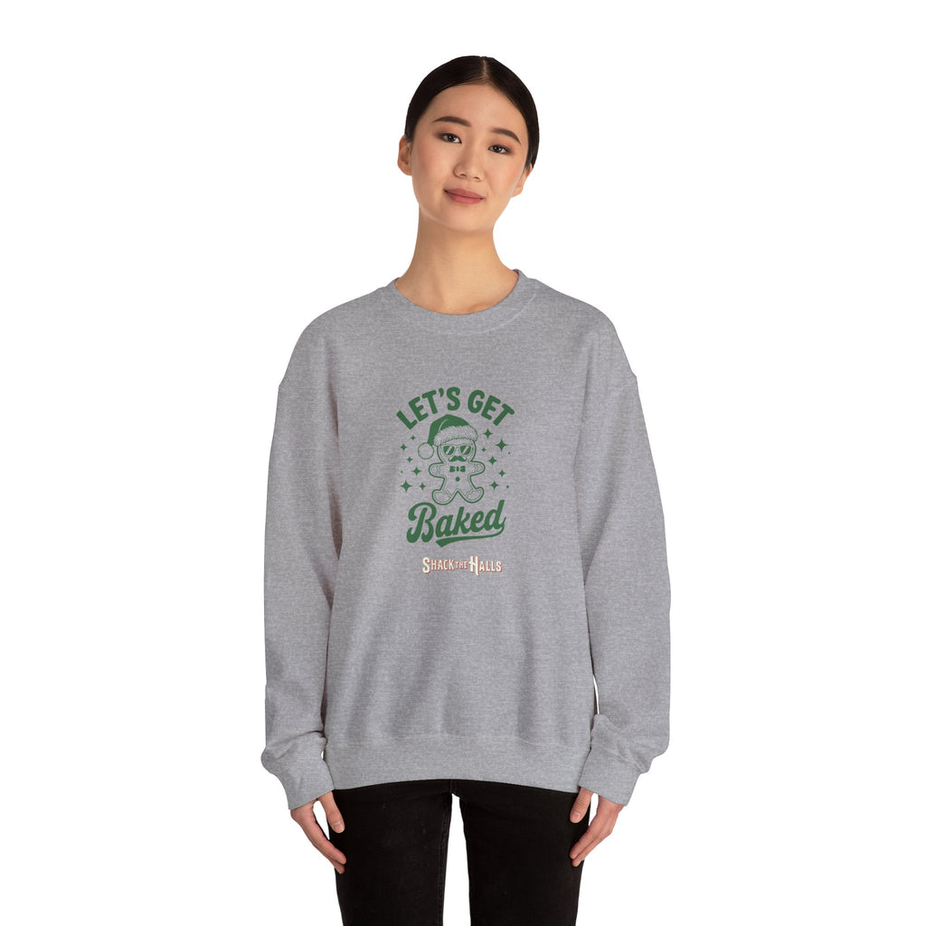 Let's Get Baked - Cozy Gift for Bakers, Christmas, Cooking Enthusiasts, Holiday Apparel, Cute Sweatshirt