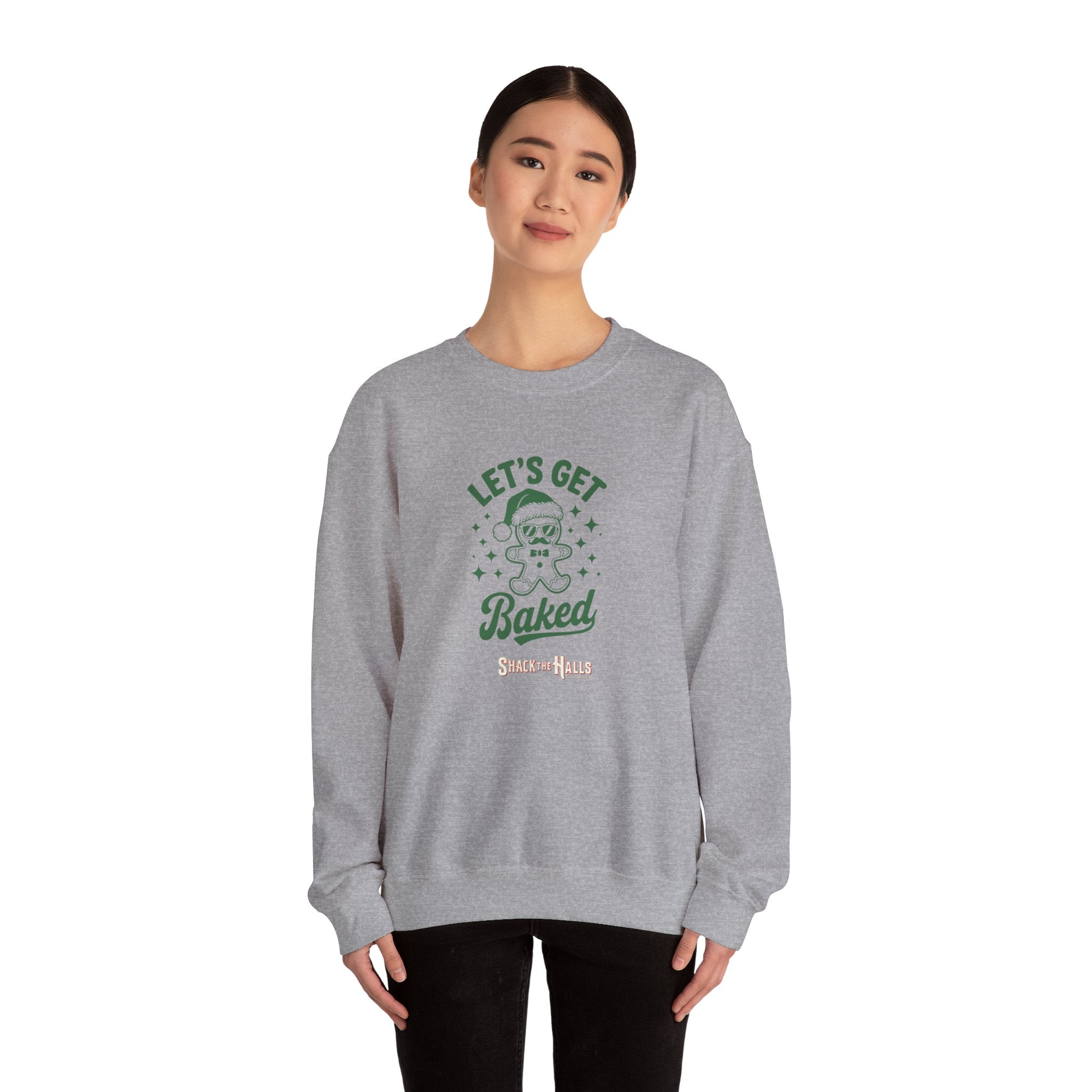 Let's Get Baked - Cozy Gift for Bakers, Christmas, Cooking Enthusiasts, Holiday Apparel, Cute Sweatshirt